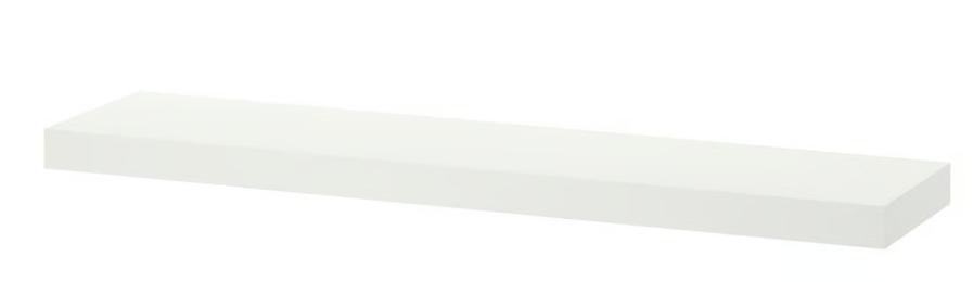 Wandplank wit 110x26cm - Lack serie Ikea, Enlèvement, Comme neuf, Blanc, Bois