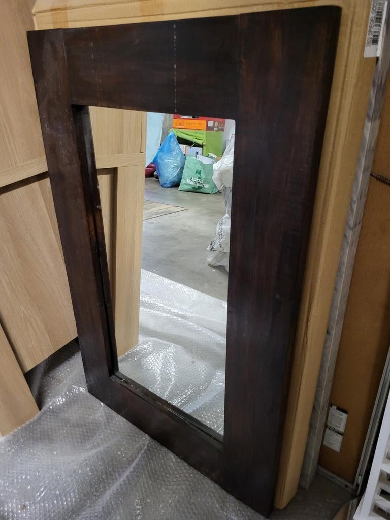 Miroir avec cadre en bois neuf, Enlèvement