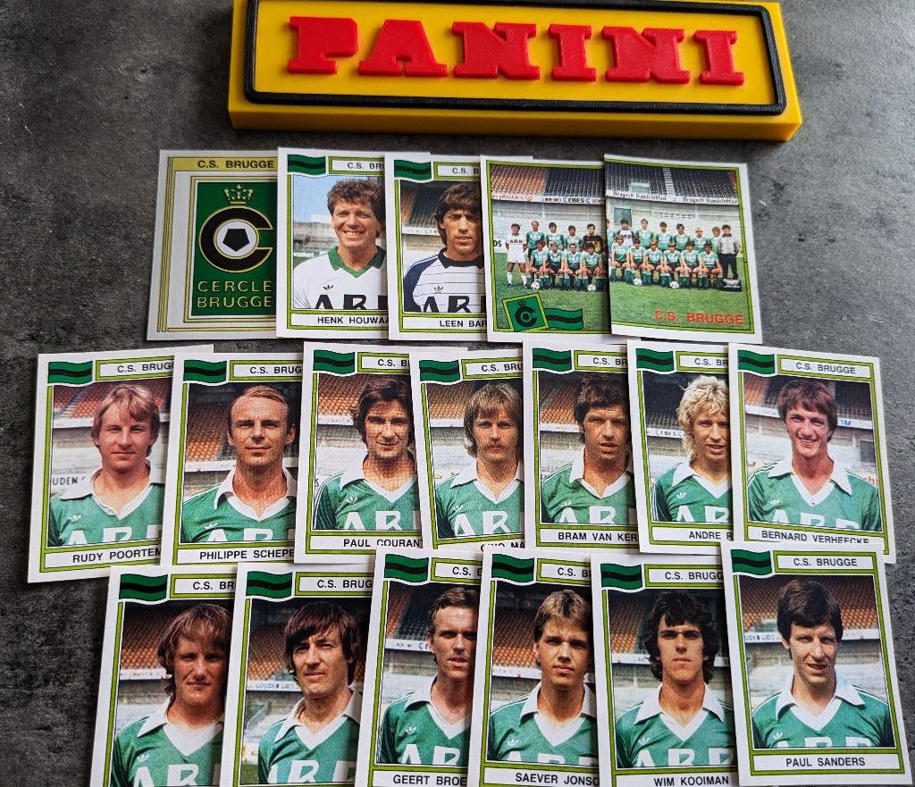 PANINI FOOTBALL 84 CERCLE BRUGGE 18 AUTOCOLLANTS 1984, Envoi, Neuf