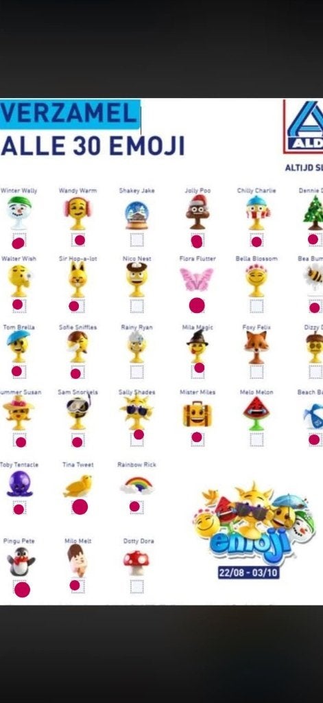 aldi emoji (m2434324440) — Poppetjes en Figuurtjes — 2dehands
