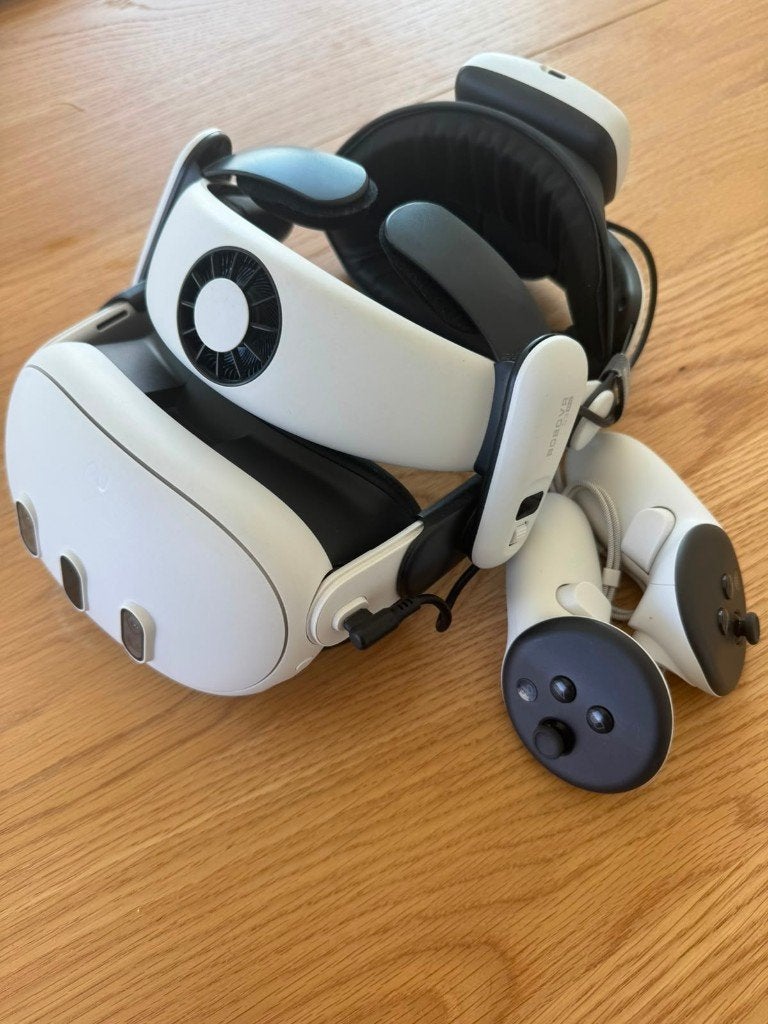 Quest 3 512GB + BOBOVR S3 PRO Strap (Extended Battery + Fan), Consoles de jeu & Jeux vidéo, Virtual Reality, Enlèvement, Comme neuf