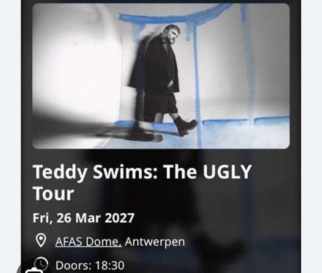 Teddy Swims Afas Dome, Tickets & Billets, Deux personnes, Mars