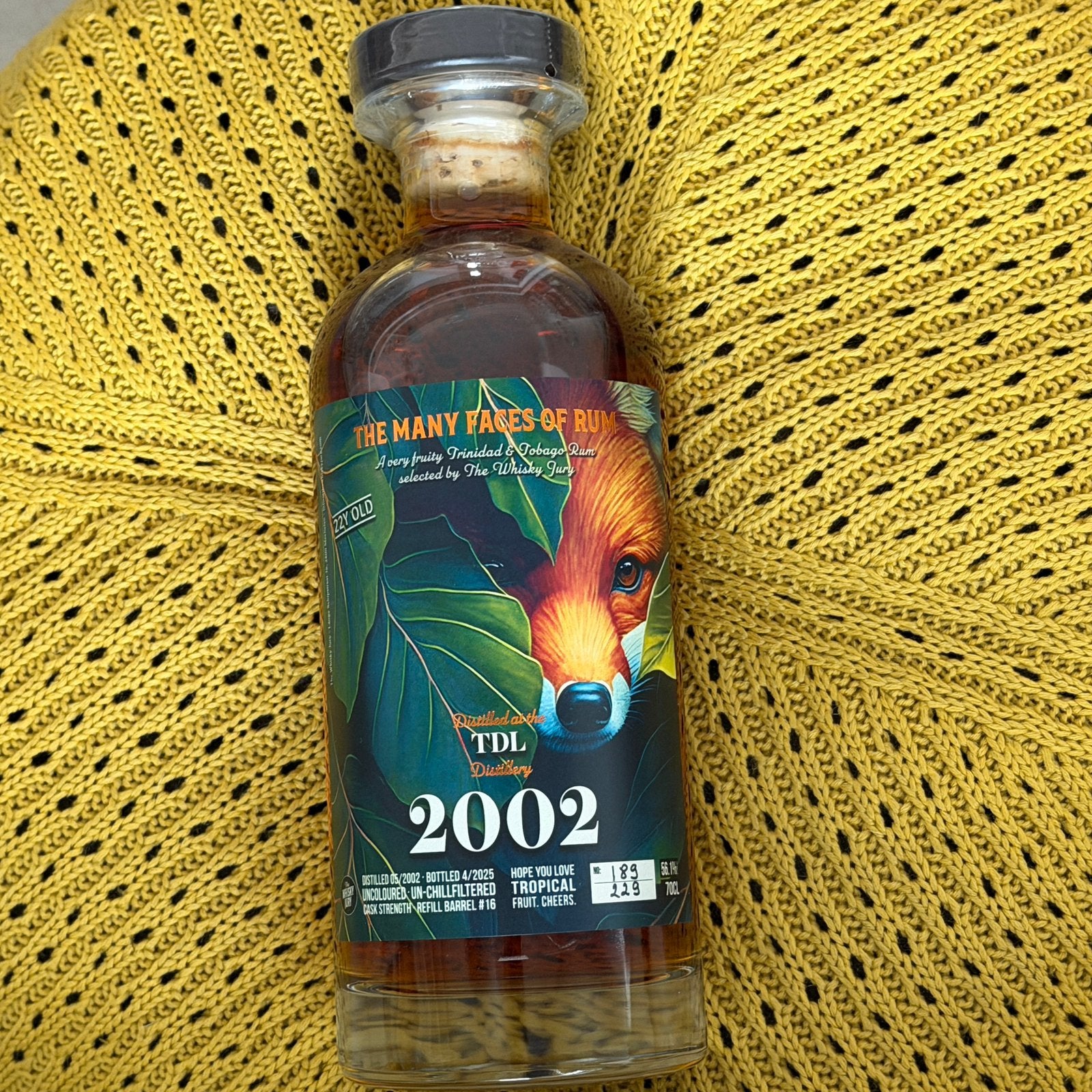 The Whisky Jury TDL 2002 Rum, Ophalen of Verzenden, Zo goed als nieuw