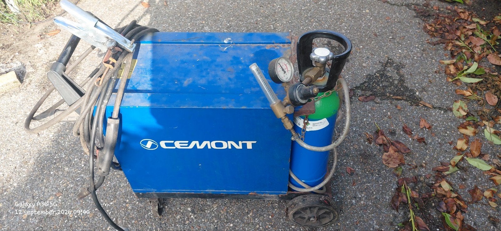 Bouteille semi-automatique 170A, y compris la bouteille, Bricolage & Construction, Enlèvement, Utilisé, 150 à 250 ampères, CO2