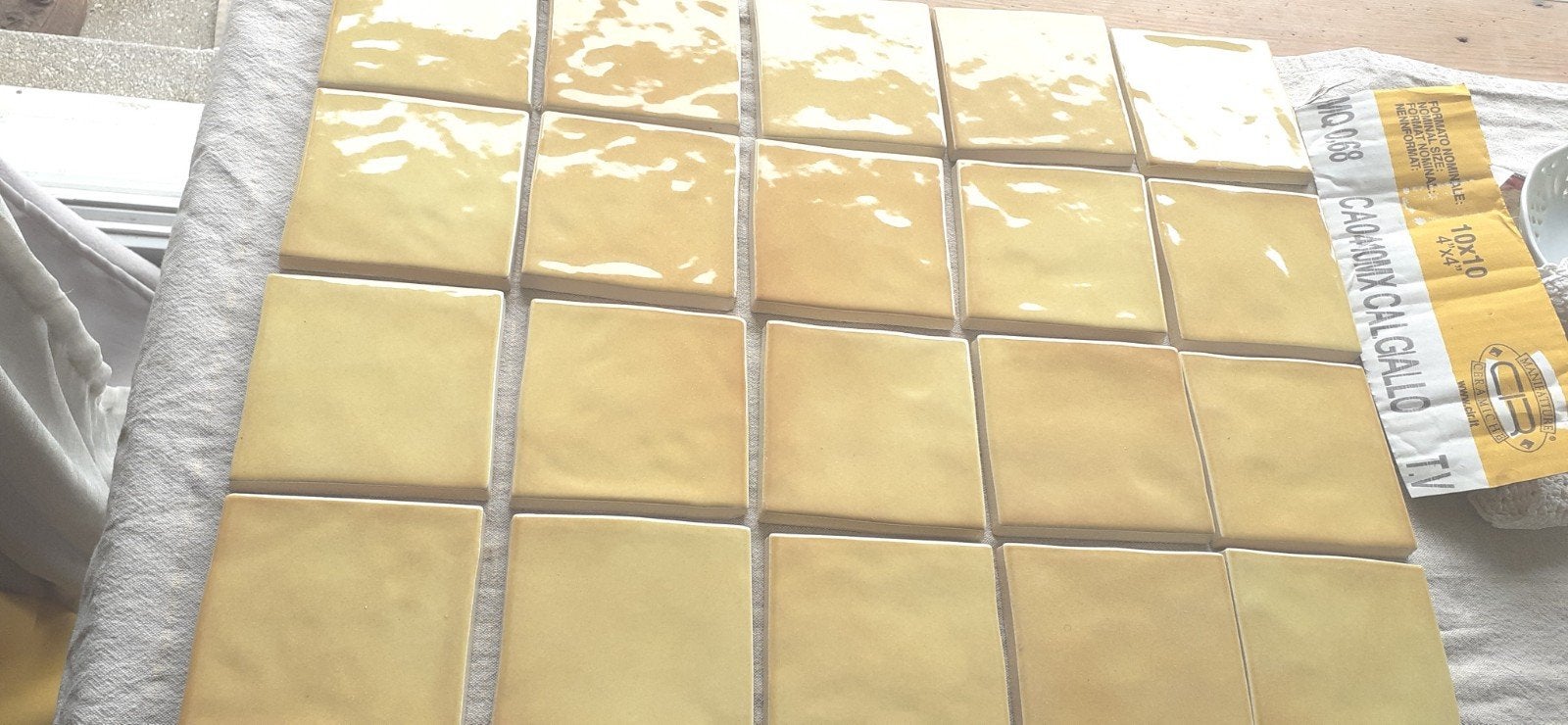 Lot de 20 ceramique italienne 10x10., Enlèvement