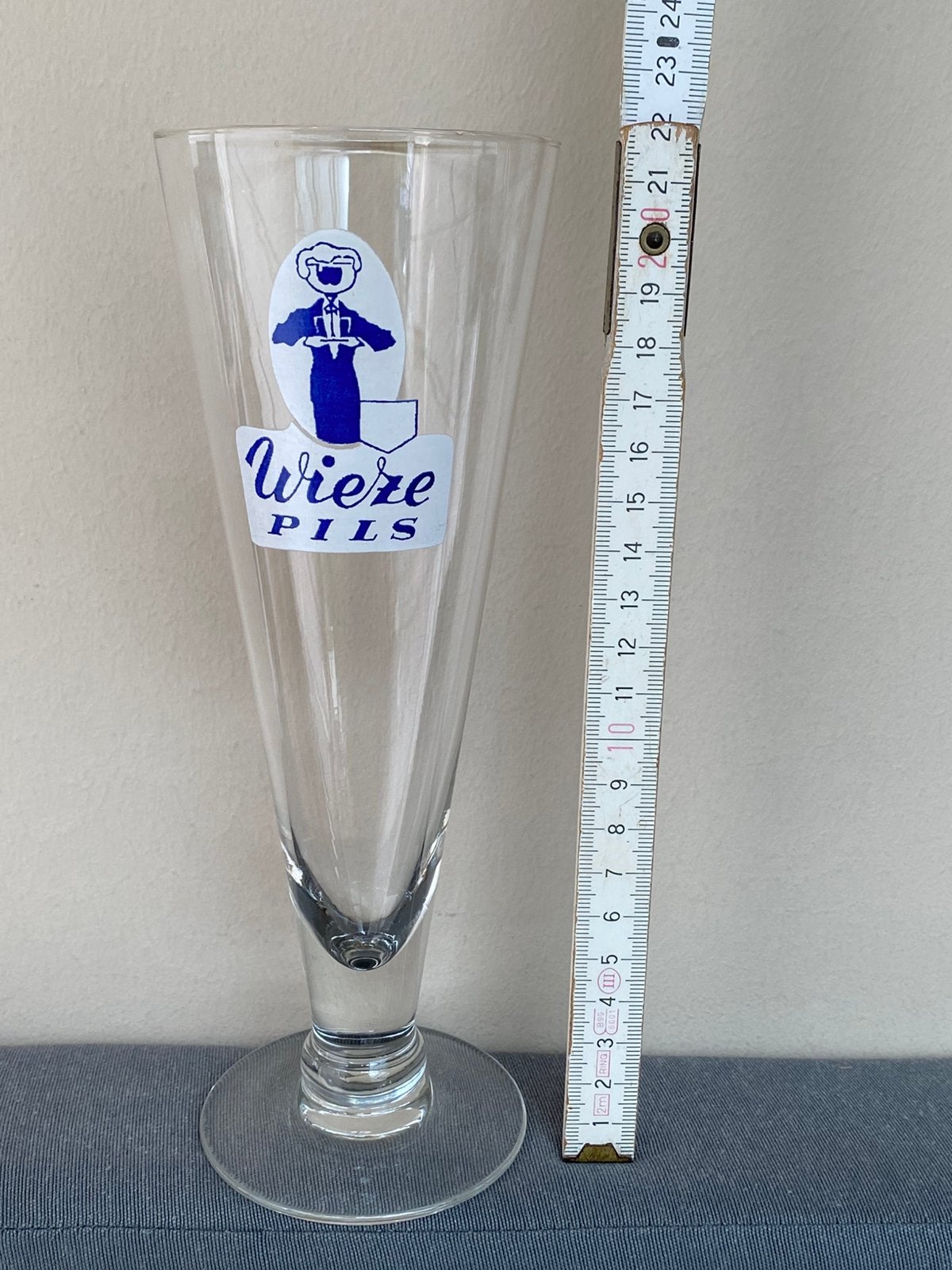 Oud glas brouwerij VAN ROY te WIEZE, Ophalen of Verzenden, Zo goed als nieuw, Glas of Glazen