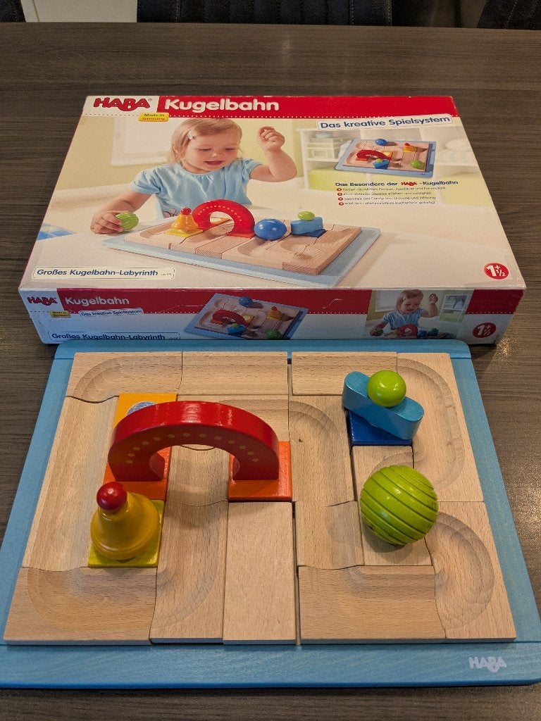 Speelgoed - haba - houten kogelbaan, Ophalen of Verzenden, Gebruikt, Overige typen