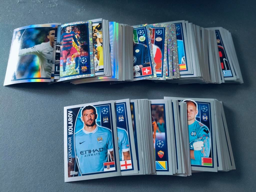 210 verschillende topps stickers Champions League 2015-2016, Ophalen of Verzenden