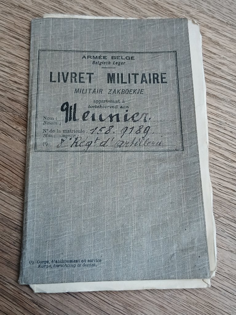 Abbl livret militaire 8 regiment artillerie, Enlèvement ou Envoi, Armée de terre, Livre ou Revue