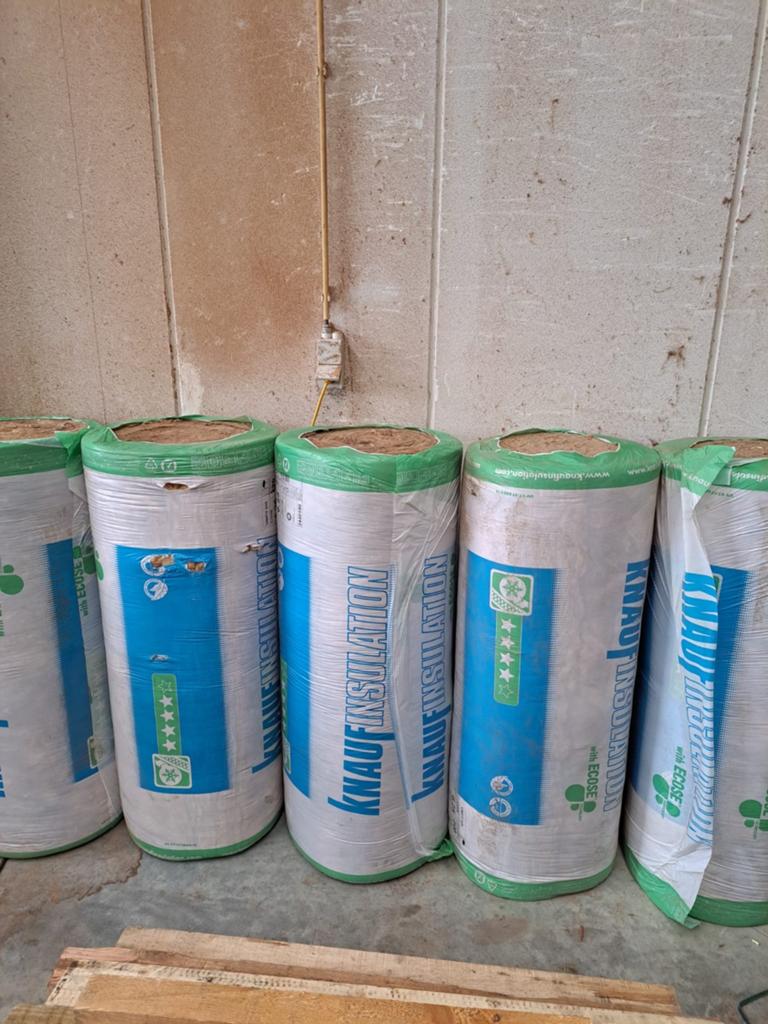 6 rollen KNAUF isolatie 22 dik, Doe-het-zelf en Bouw, Ophalen, Nieuw, 12 cm of meer, Dakisolatie