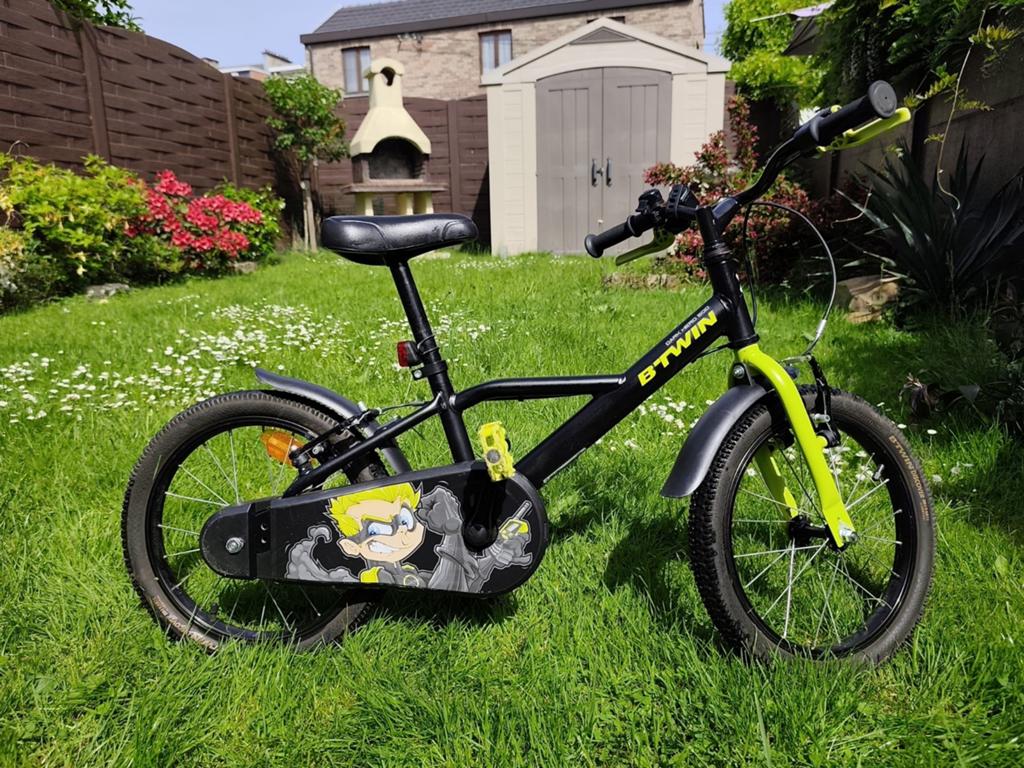 Vélo enfant Decathlon, Ophalen