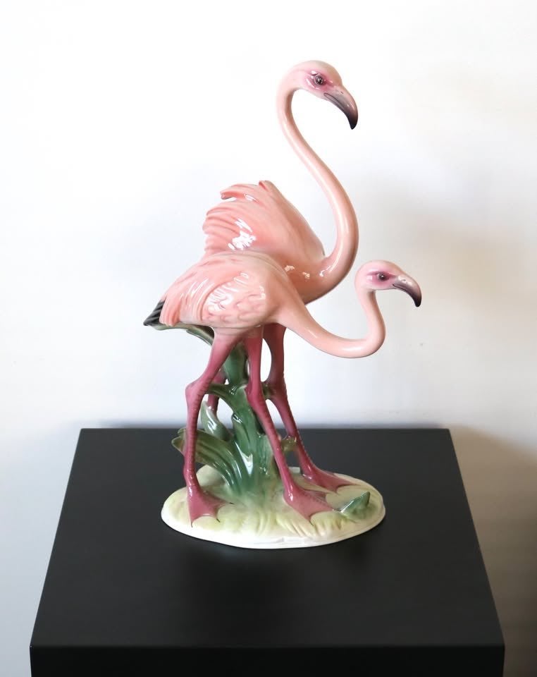 Vintage Ronzan Flamingos made in Italy, Antiquités & Art, Enlèvement