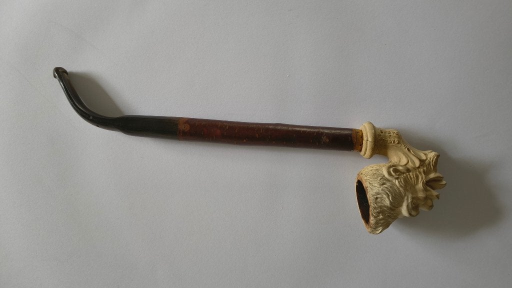 Figuurpijp uit meerschuim 19de eeuw, Antiek en Kunst, Ophalen of Verzenden