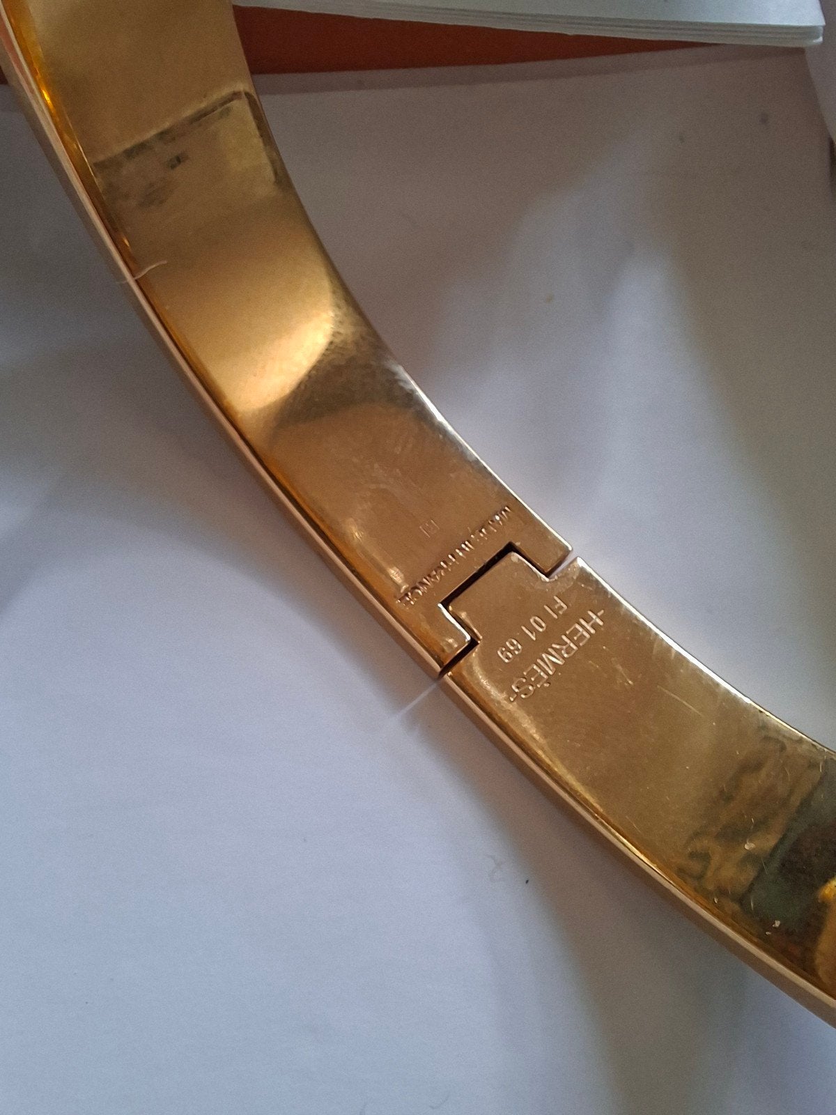 Bracelet Hermes nacré noir, Enlèvement ou Envoi