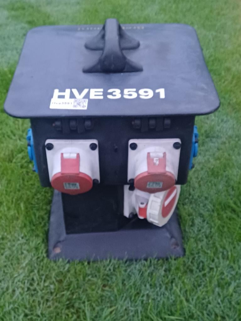 Bouwstroomverdeelkast 63A, 6x 230V, Ophalen of Verzenden, Gebruikt