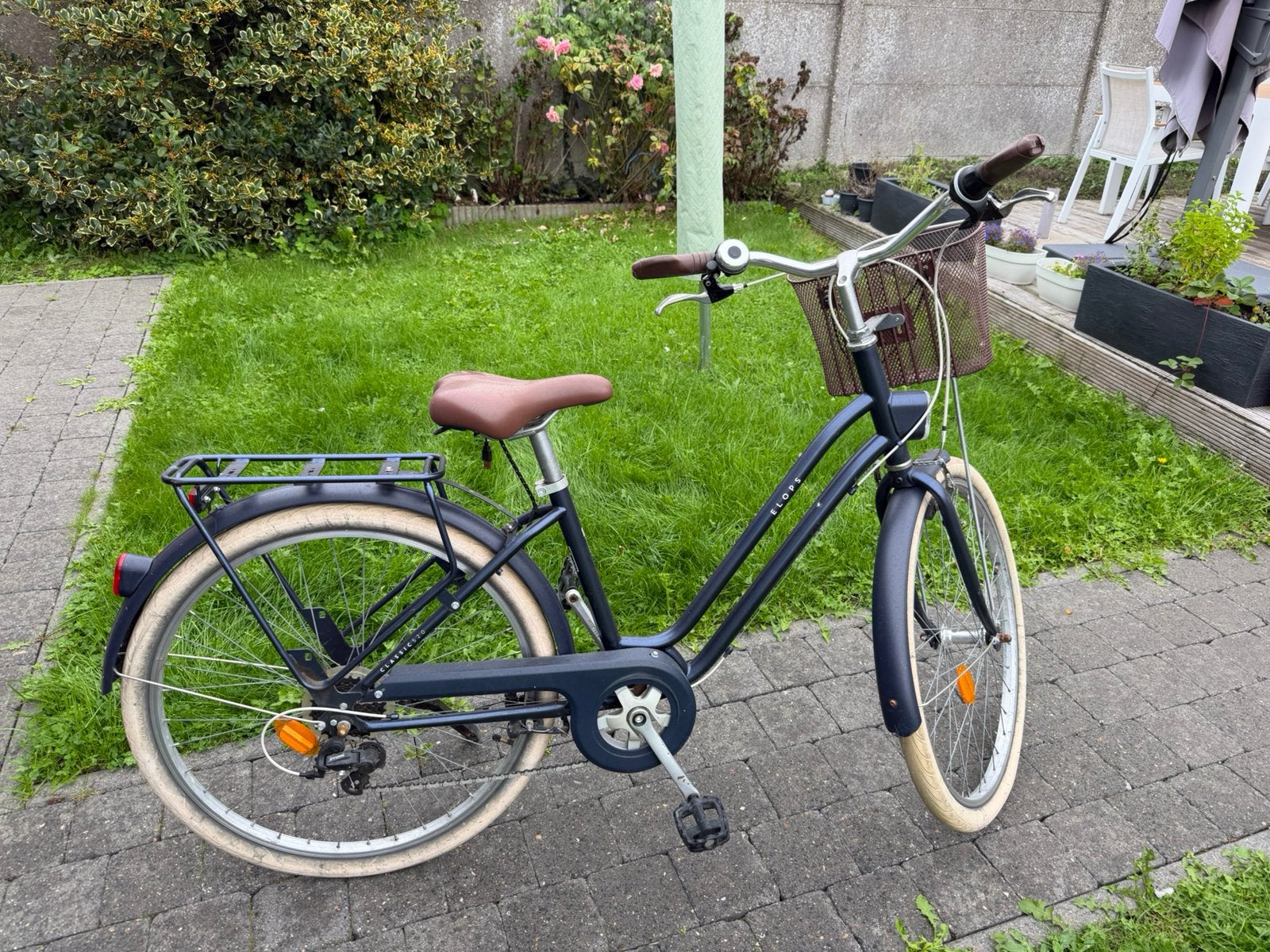 Decathlon Elops dames-/meisjesfiets – 28 inch –  1m50, Gebruikt, Velgrem, 47 tot 50 cm, Versnellingen