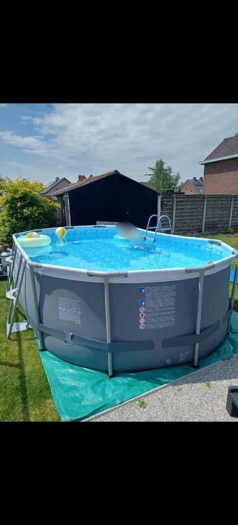 Zwembad Bestway 488x305x107, Tuin en Terras, Zwembaden, Ovaal, Ophalen