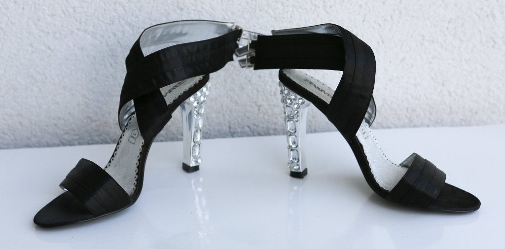 Prachtige 38 nieuwe avondschoenen!, Kleding | Dames, Zwart, Zo goed als nieuw, Sandalen of Muiltjes, Ophalen of Verzenden