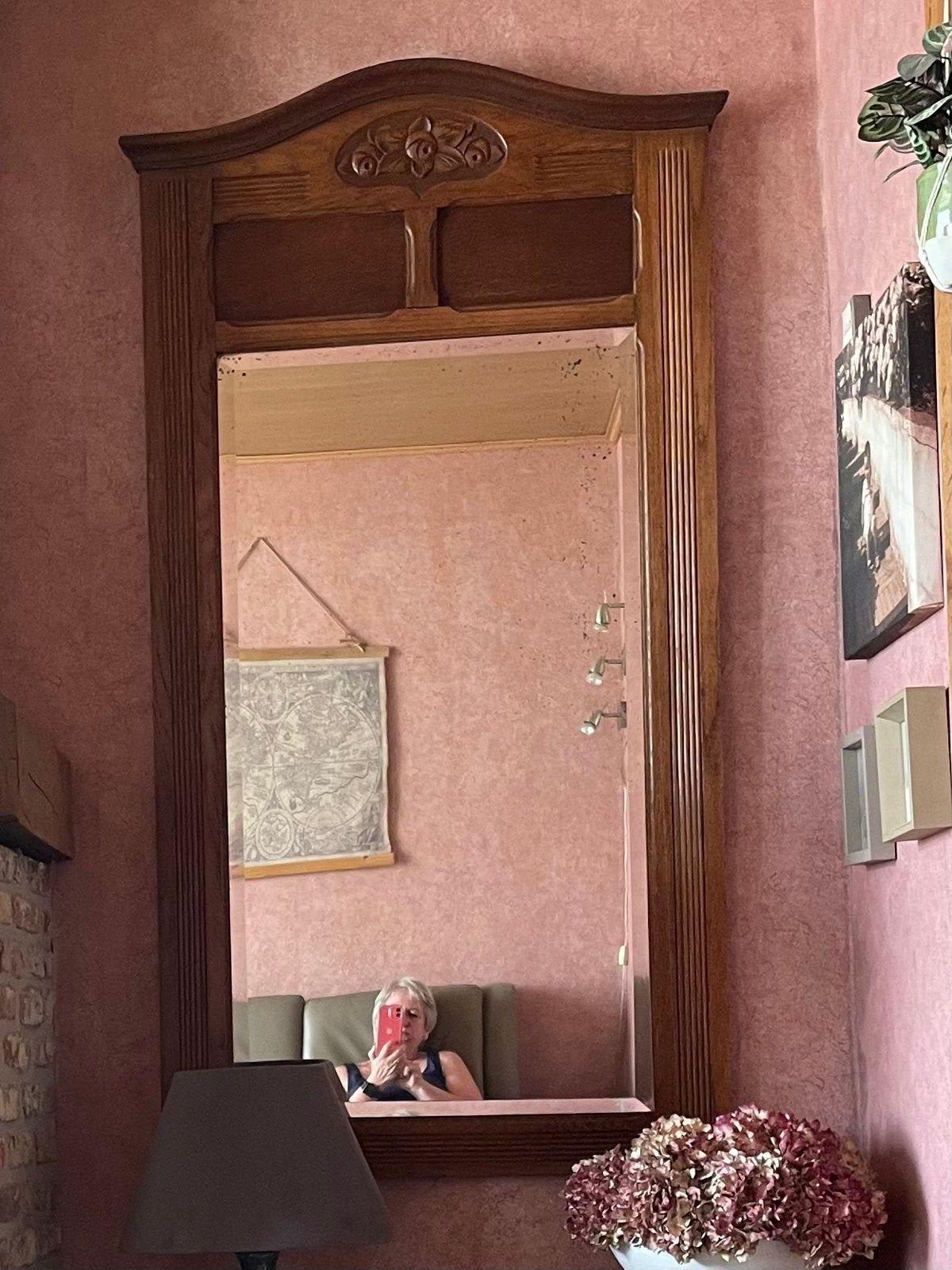 Oude spiegel, Huis en Inrichting, Woonaccessoires | Spiegels, Ophalen