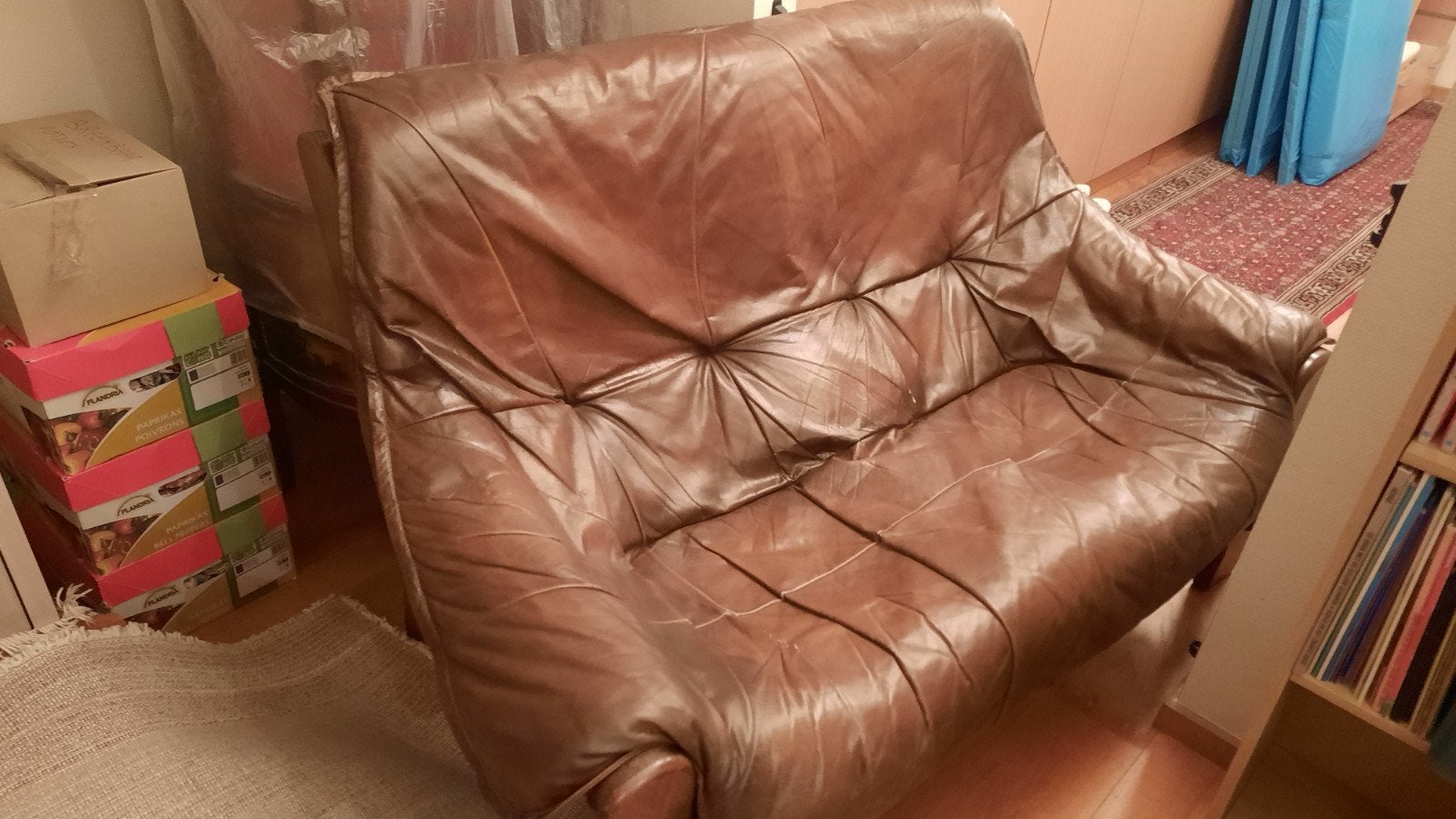 Leren 2 zit + 1 zit, Huis en Inrichting, Ophalen