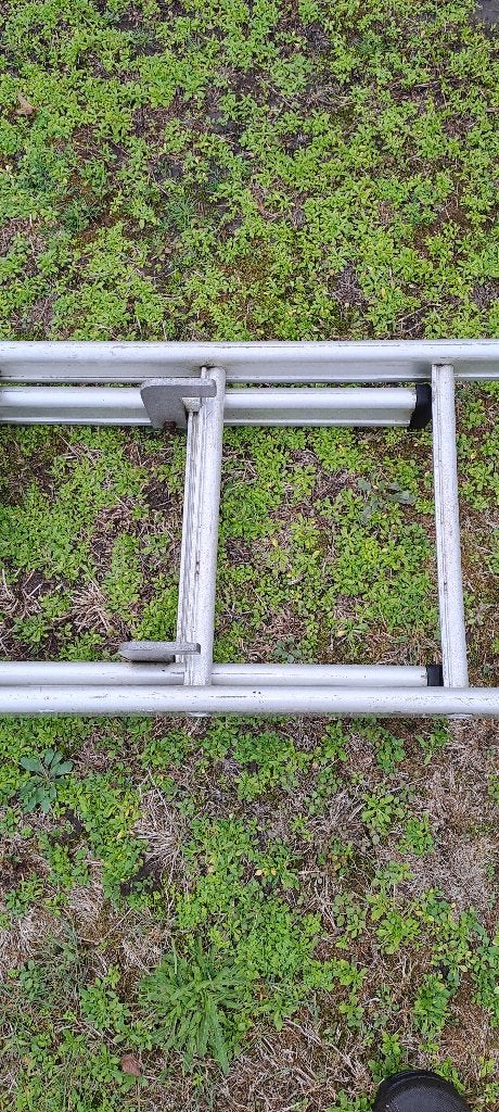 Aluminium ladder 4m50 - 8m50, Doe-het-zelf en Bouw, Ophalen, Gebruikt, Ladder, Opvouwbaar of Inschuifbaar