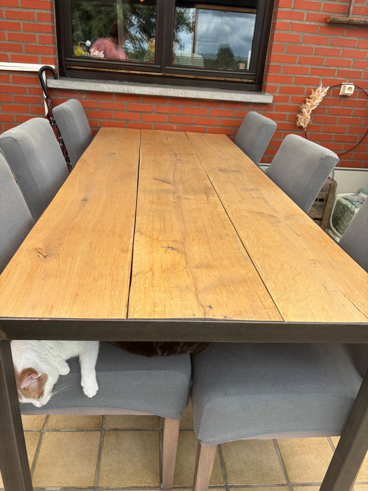Tafel met 6 stoelen, Ophalen, Zo goed als nieuw