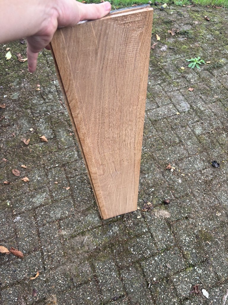 Volle eiken parket + Balken, Doe-het-zelf en Bouw, Ophalen, 25 tot 50 mm, Eiken, Plank
