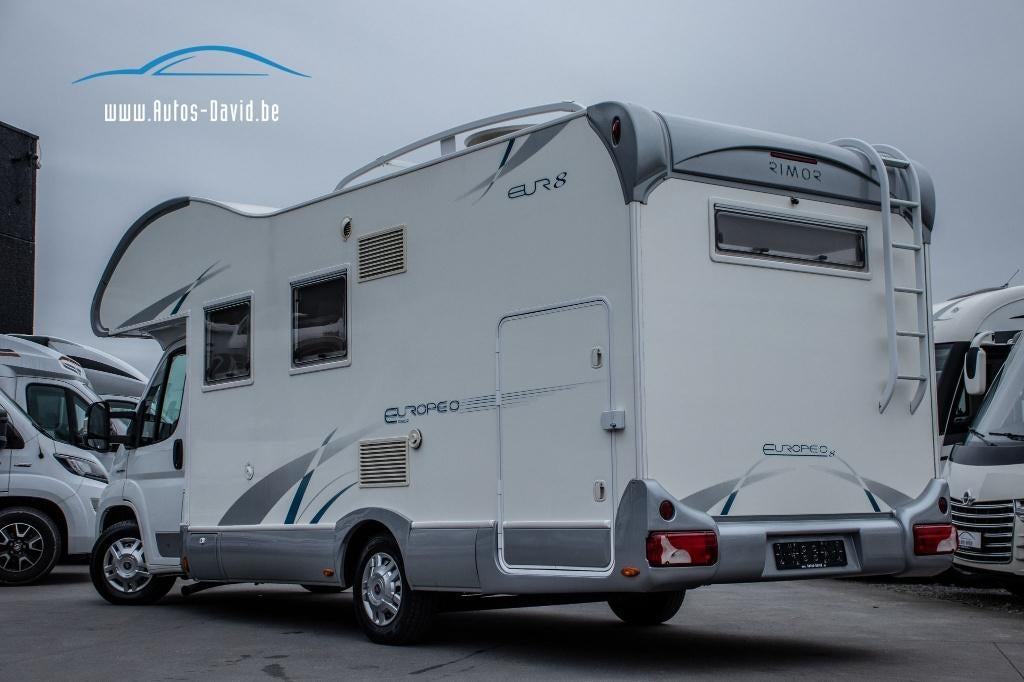 Rimor Europeo 8 EVO Alcôve 6 Lits /caméra/WC/douche, Caravanes & Camping, Camping-cars, Autres marques, Fiat, Boîte manuelle, Auvent