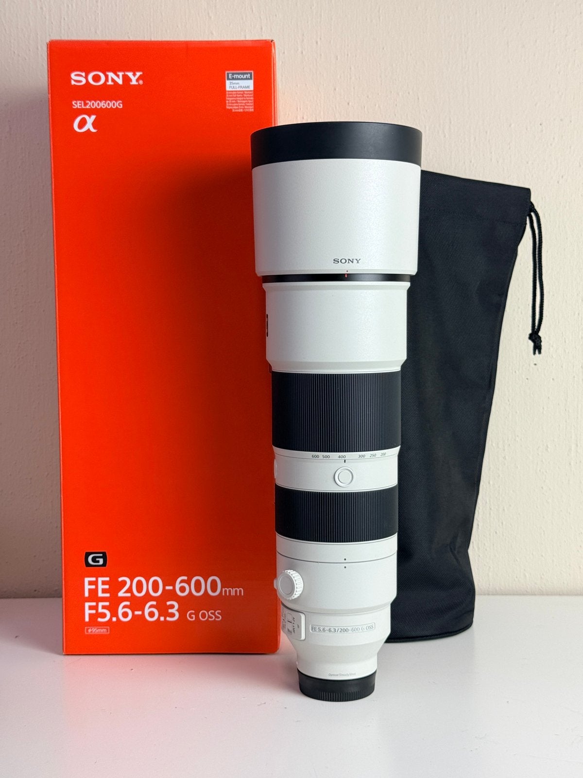 Sony FE 200-600mm F5.6-6.3 G OSS - Nieuw - 2 jaar garantie, Audio, Tv en Foto, Sony, Ophalen of Verzenden, Zo goed als nieuw, Accessoires