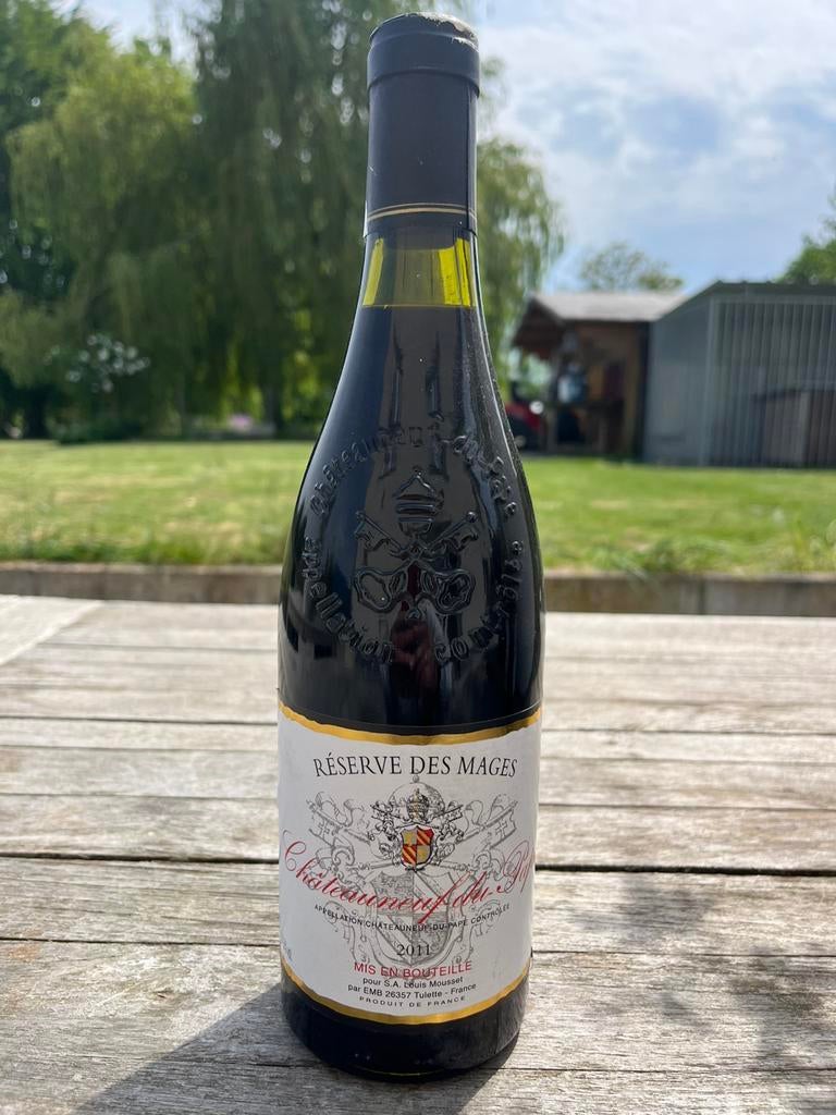Réserve des Mages 2011 - Châteauneuf du Pape - Louis Mousset, Neuf, Enlèvement ou Envoi, Pleine, Vin rouge