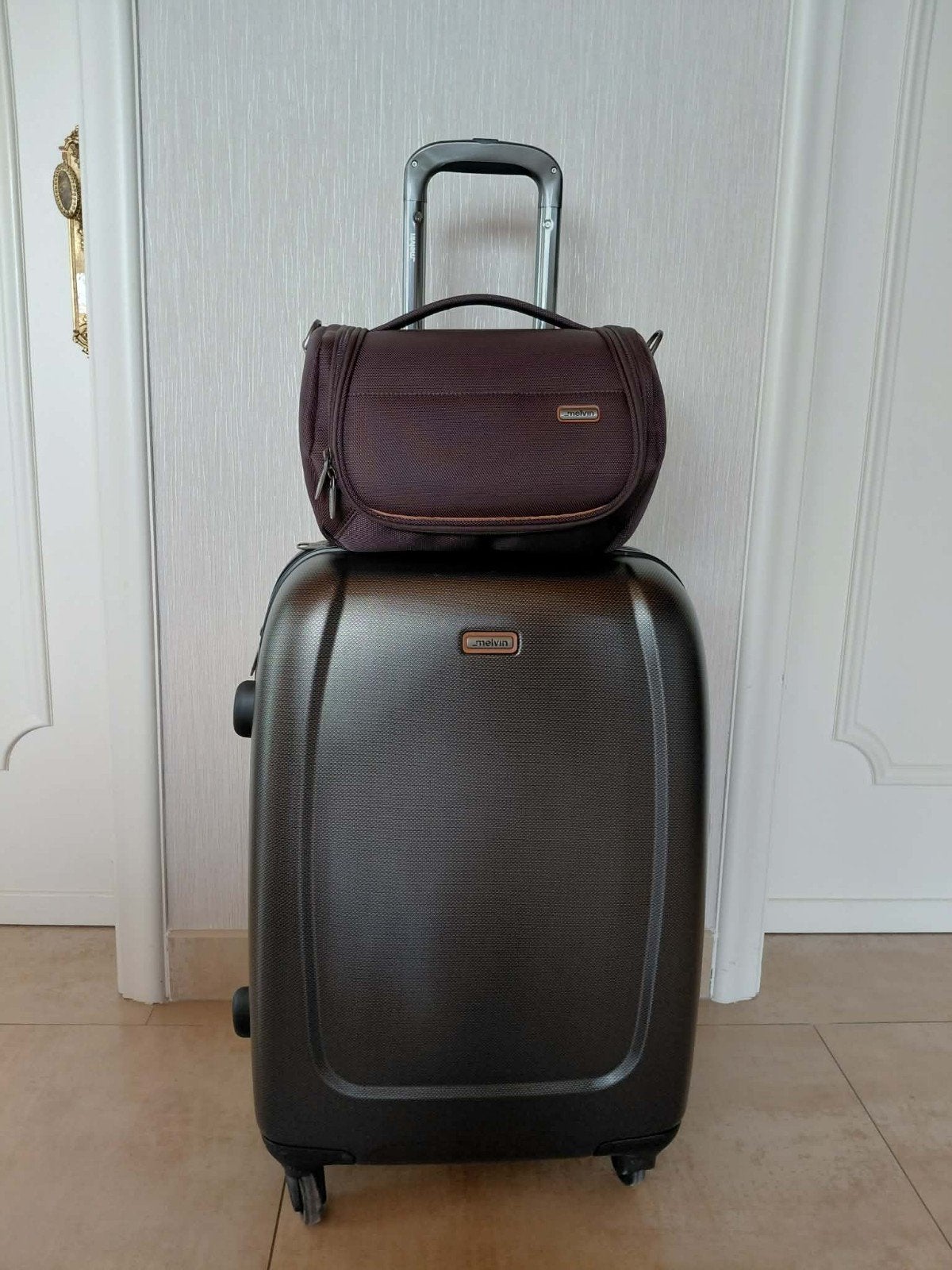 Reiskoffer + tas Melvin, Ophalen