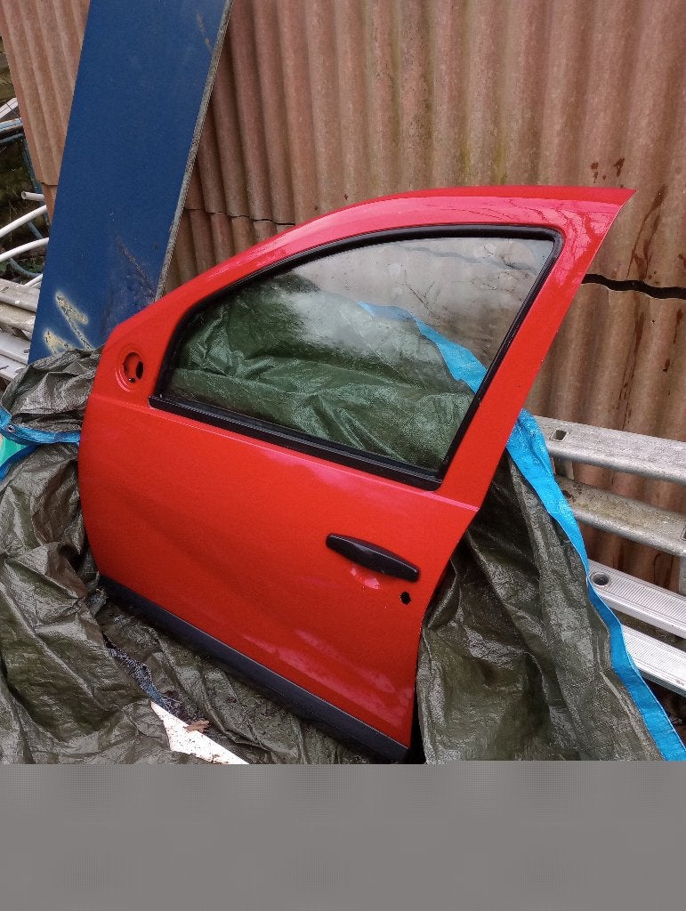 porte conducteur dacia sandero rouge 2009, Enlèvement, Utilisé, Dacia, Porte