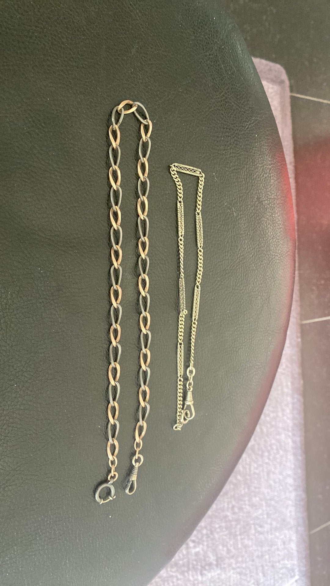 2 kettingen Zakhorloge, Verzenden, Zo goed als nieuw