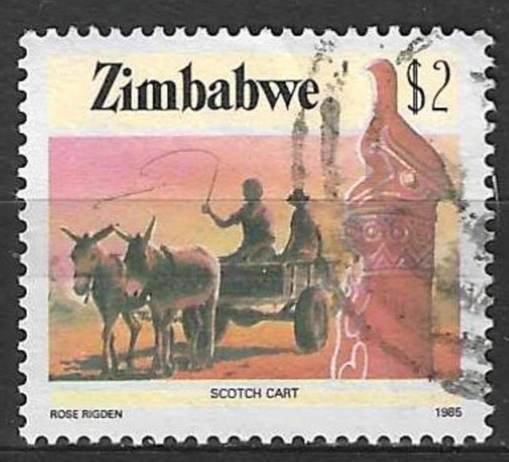 Zimbabwe 1985 - Yvert 103 - Het leven in Zimbabwe (ST), Postzegels en Munten, Postzegels | Afrika, Verzenden, Zimbabwe, Gestempeld