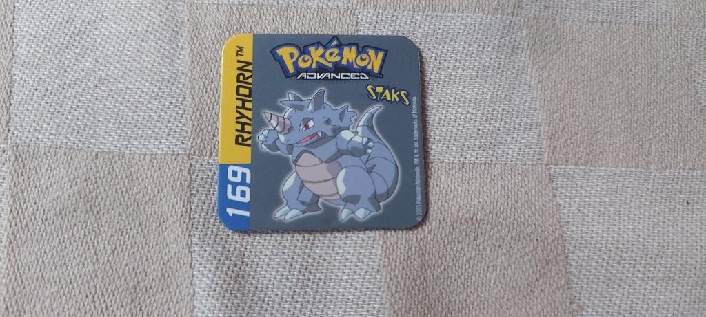 magneet speelgoed pokemon panini staks Rhydon plaatfout, Ophalen of Verzenden, Nieuw