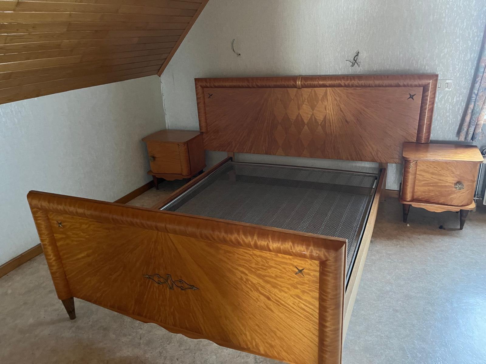 2p-slaapkamer, bleek hout, Ophalen, Zo goed als nieuw, Twijfelaar