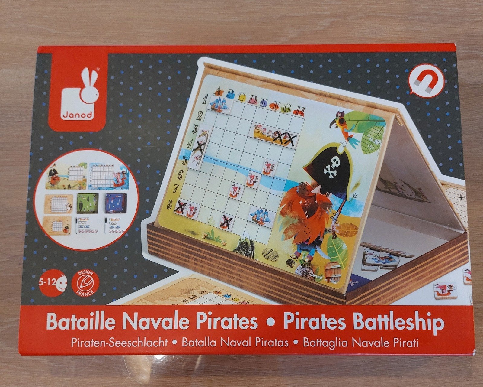 Zeeslag gezelschap spel, Een of twee spelers, Ophalen of Verzenden, Gebruikt, Janod