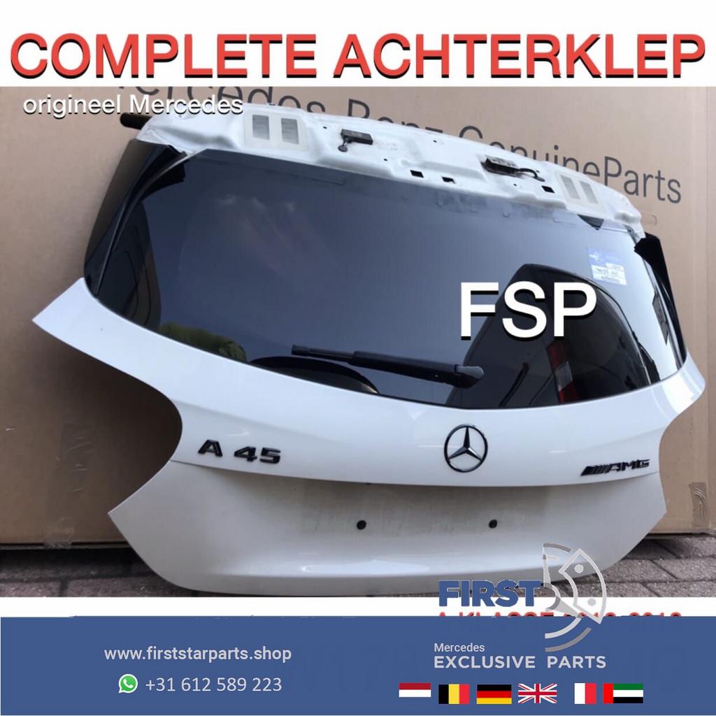 W176 achterklep WIT Mercedes A Klasse kofferklep 2012-2018, Arrière, Haillon arrière, Utilisé, -