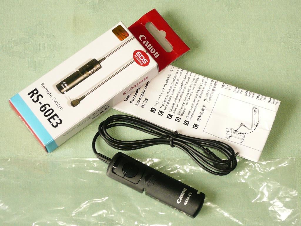 Télécommande à câble Canon RS-60E3 100% Neuf, Ophalen, Nieuw, Spiegelreflex, Canon