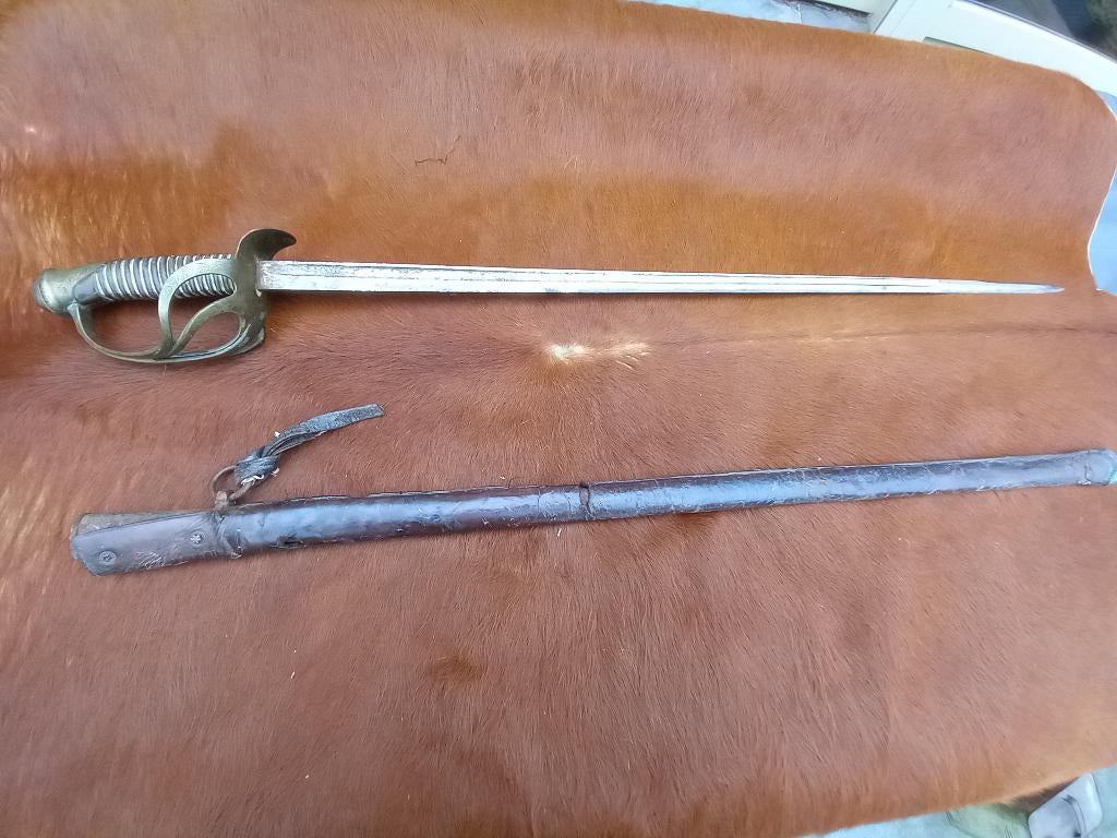 Sabre français, officier de cavalerie, modèle M1822/82, Enlèvement ou Envoi, Armée de terre, Épée ou sabre