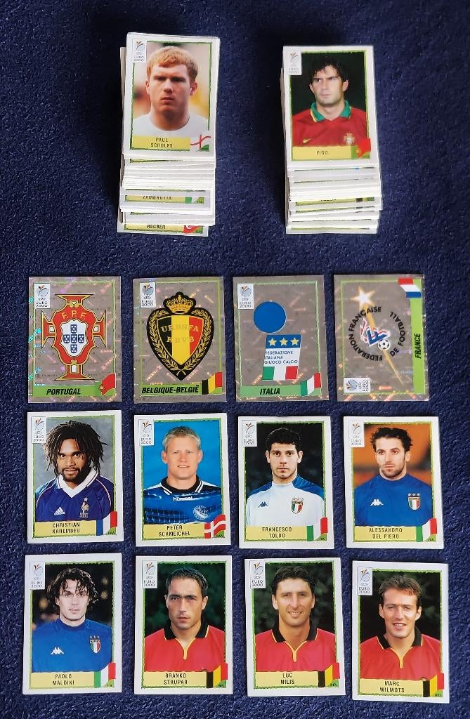 126 versch. Panini stickers voetbal ' EK 2000 '  -nieuw-, Hobby & Loisirs créatifs, Autocollants & Images, Neuf, Plusieurs autocollants