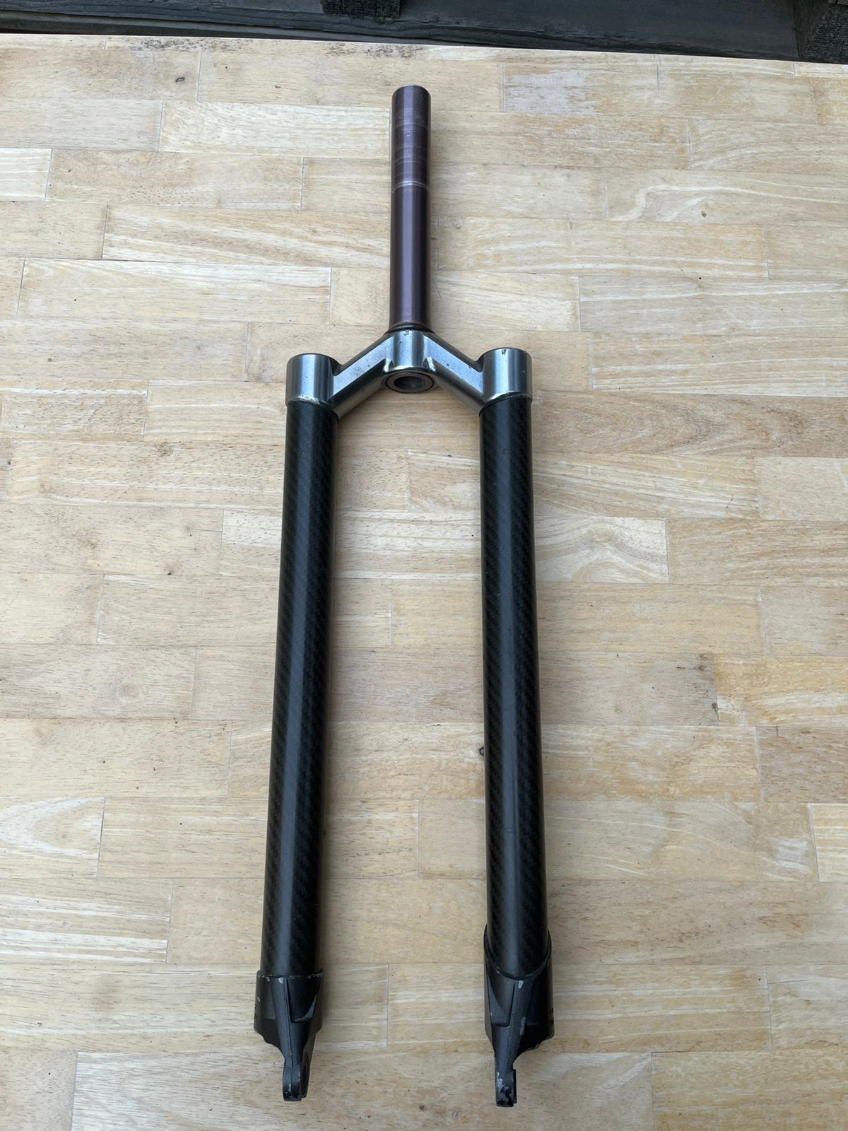 MTB voorvork carbon 29” - gebruikte staat, Enlèvement ou Envoi, Fourche avant, Utilisé, Mountainbike