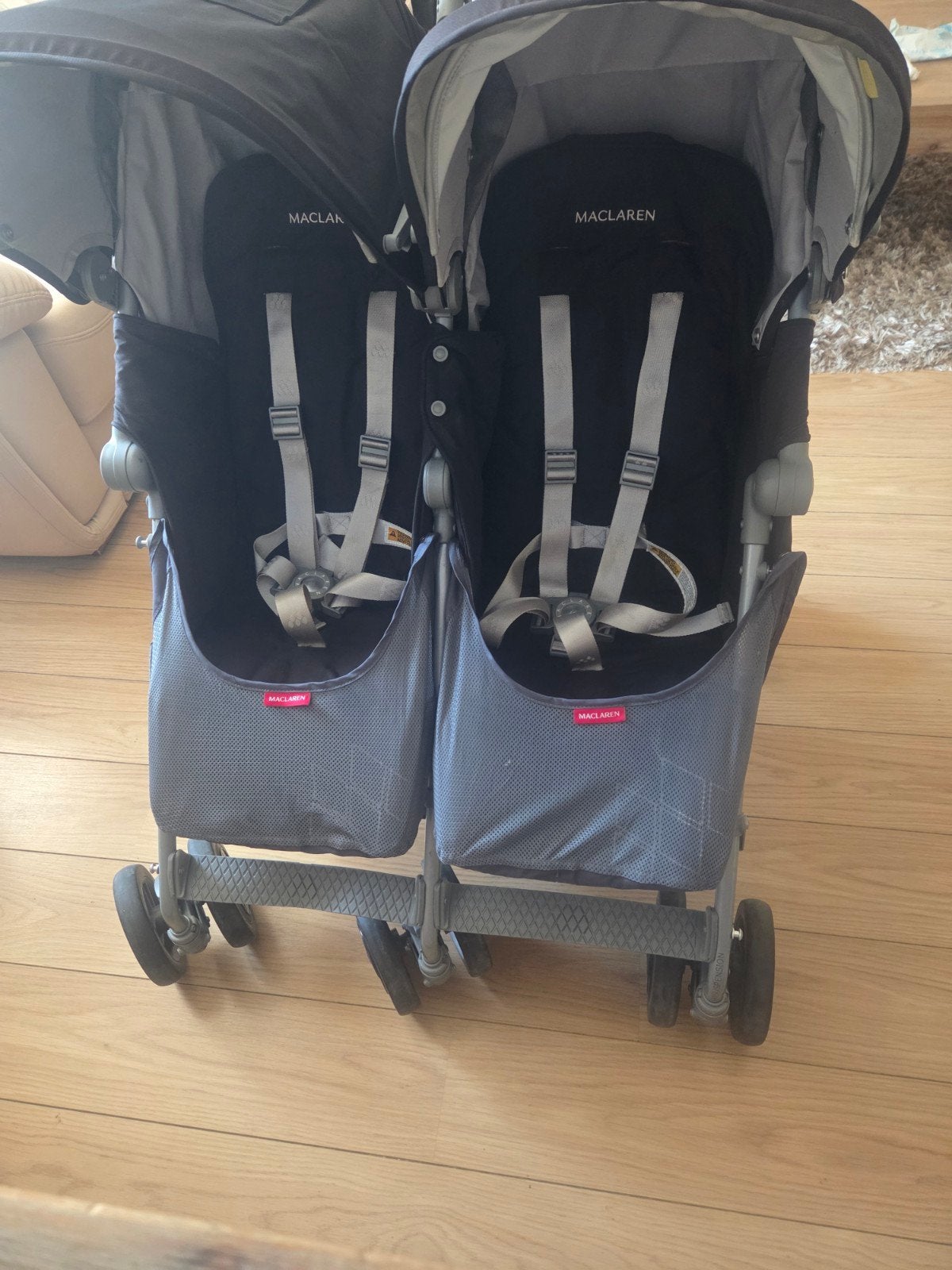 MacLaren Duo / Twin Techno - Black, Kinderen en Baby's, Ophalen