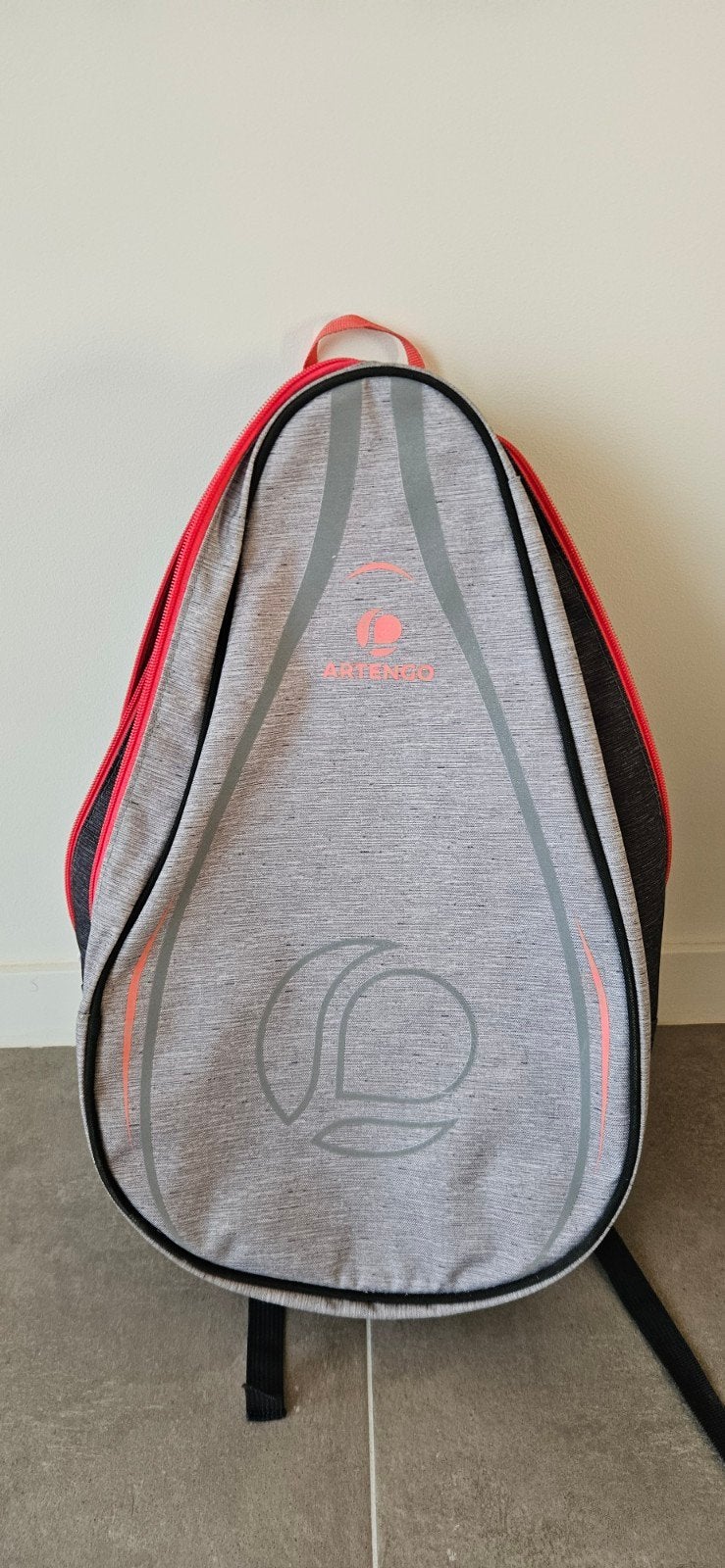 Sac de tennis Artengo gris/corail – Occasion, Enlèvement