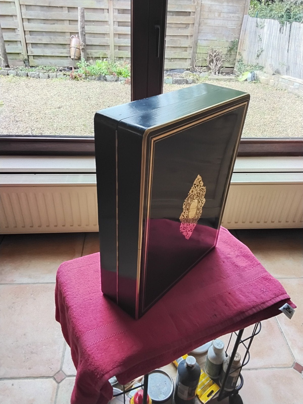 BOÎTE AJEU NAPOLÉON 3 EN PARFAIT ÉTAT, Antiquités & Art, Enlèvement ou Envoi