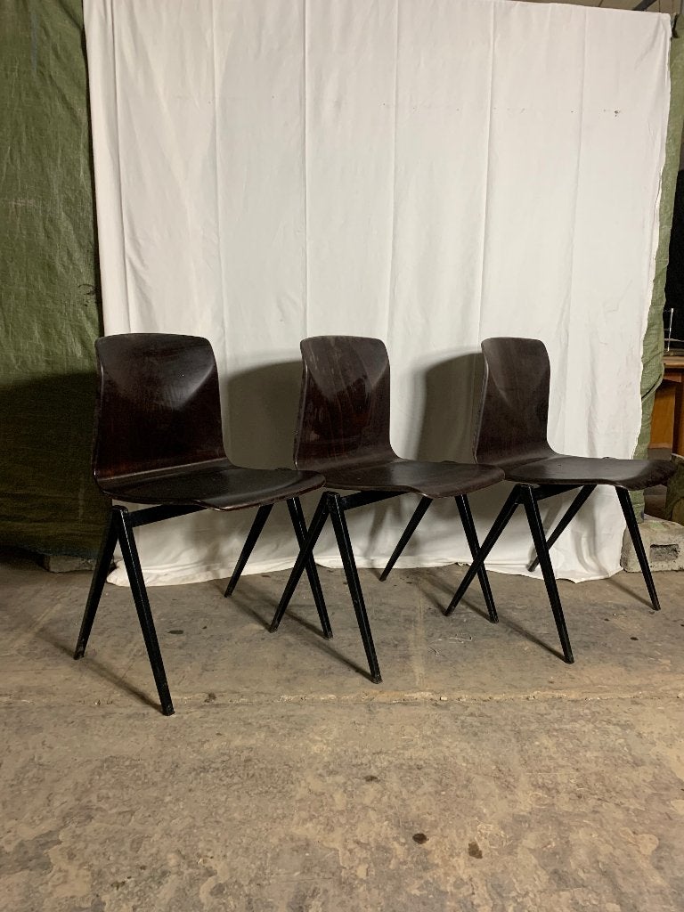 set Pagholz Galvanitas S22 stoelen (6 stuks), Maison & Meubles, Métal, Brun, Enlèvement, Cinq, Six Chaises ou plus