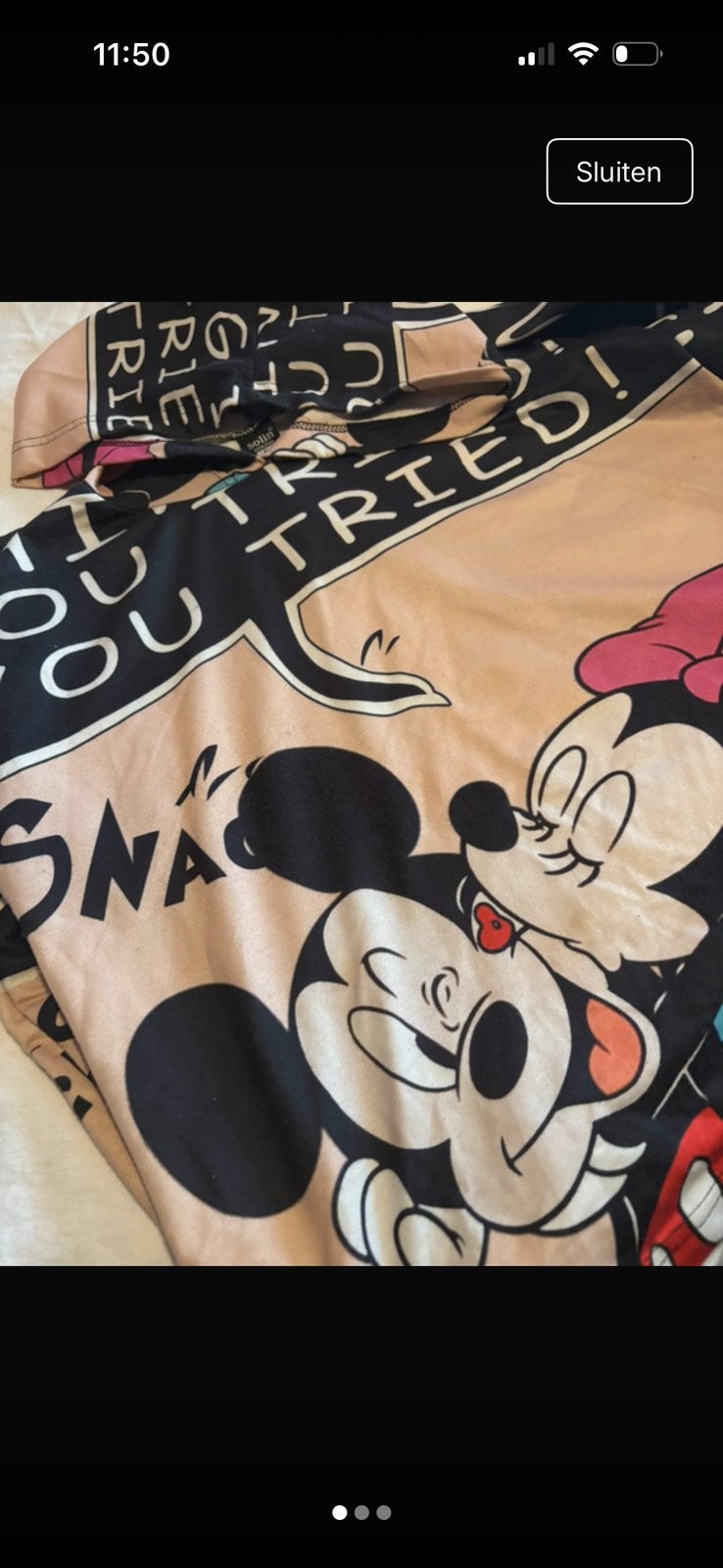 Pull Disney, Envoi, Porté, Taille 46/48 (XL) ou plus grande, Beige