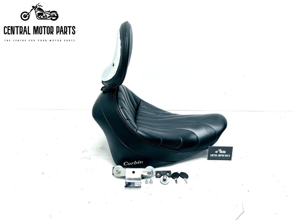 Selle Solo Corbin Softail 2007-2017 avec dossier, Envoi, Utilisé