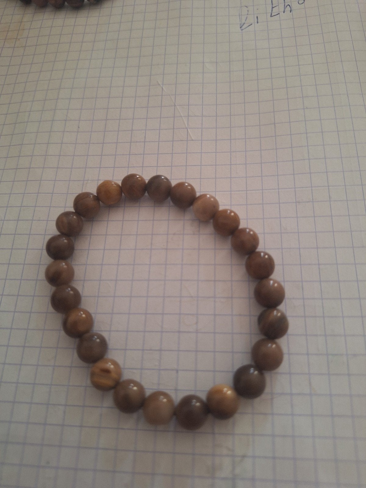 bracelet en bois fosilisé, Handtassen en Accessoires, Ophalen, Hout