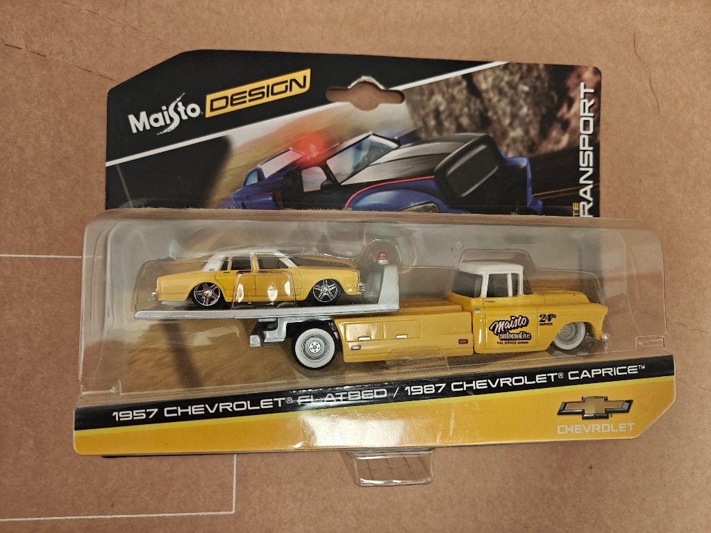 Maisto transport 1957 Chevrolet flatbed 1987 Chevrolet Capr, Ophalen, Nieuw, Auto